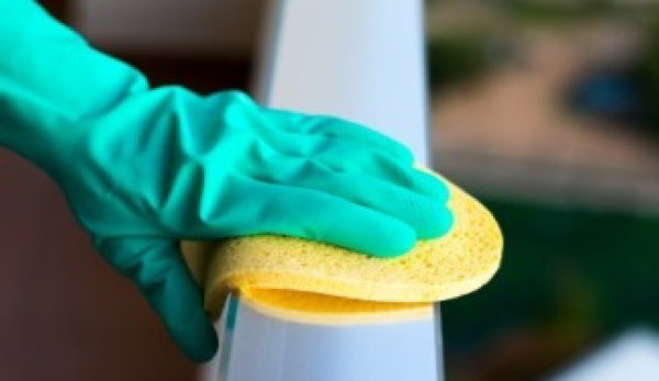 電解水での清掃