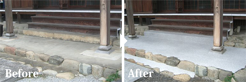 スレム　御影石風　ビフォーアフター