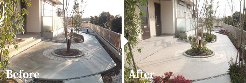 スレム　御影石風　before after