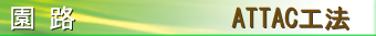 ATTAC工法(旧トース土工法)　園路
