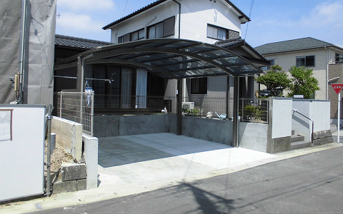 外構工事　カーポート