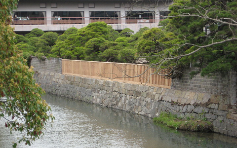 柳川御花石積復旧工事