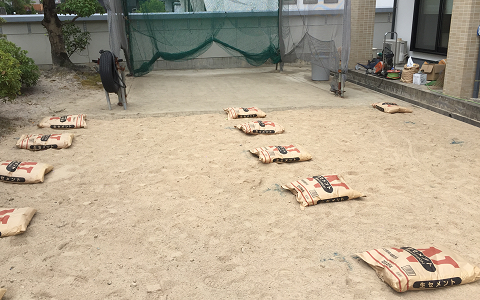 太宰府市トース土人工芝化