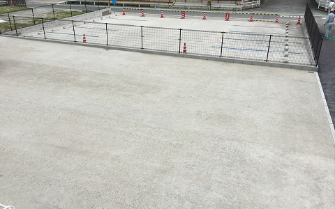 春日市駐車場トーストーン舗装工事