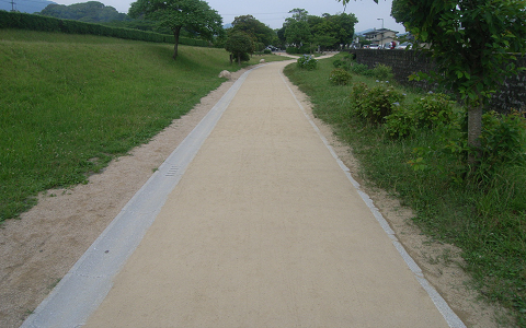 太宰府市蔵司園路トース土舗装工事