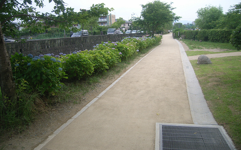 太宰府市蔵司園路トース土舗装工事