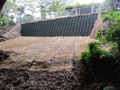 金光教甘木協会奥津城法面復旧工事