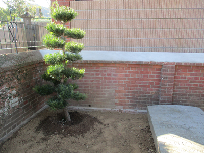 長崎オランタ゛人墓地レンカ゛塀補修工事