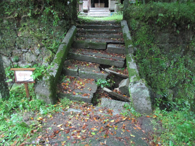 鳴渡観音石橋復旧工事